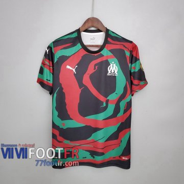 Maillot De foot Olympique Marseille "OM Africa" Special Edition rouge noir vert 21-22