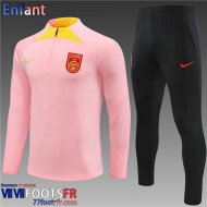 Survetement de Foot China rose Enfant 2023 2024 TK616