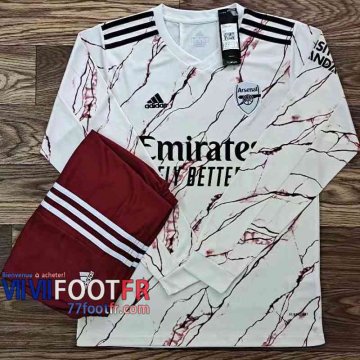 77footfr Maillots foot Arsenal Exterieur Manche Longue 2020 2021