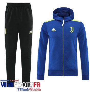 Veste Foot - Sweat A Capuche Juventus bleu Homme 21 22 JK236