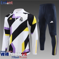 KIT: Survetement de Foot Real Madrid Bande Enfant 2023 2024 TK690