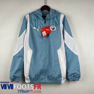 Coupe Vent Manchester City bleu Homme 2023 2024 WK502