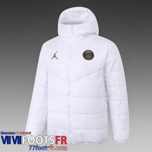 Doudoune Foot PSG Paris blanche Homme 2021 2022 DD16