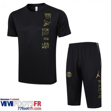 Survetement T Shirt PSG noir Homme 2023 2024 TG775