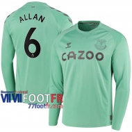 77footfr Everton Maillot de foot Allan #6 Third Manches longues 20-21