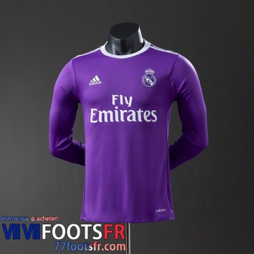 Retro Maillot De Foot Real Madrid Exterieur Homme Manche Longue 16 17 FG1034