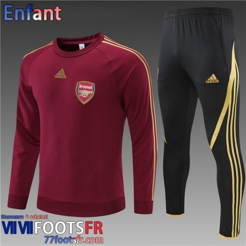 Survetement de Foot Arsenal rouge Enfant 21 22 TK195