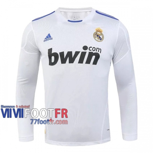 77footfr Retro Maillot de foot Real Madrid Domicile Manche Longue 2010/2011