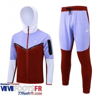 Veste Foot - Sweat A Capuche Sport bleu rouge foncé Homme 2023 2024 JK779