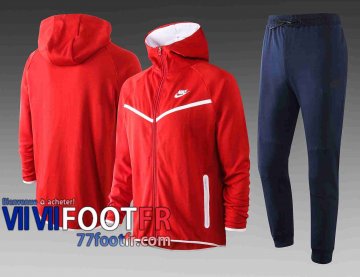 Veste de foot Sport Sweat a Capuche Rouge F269es 20-21