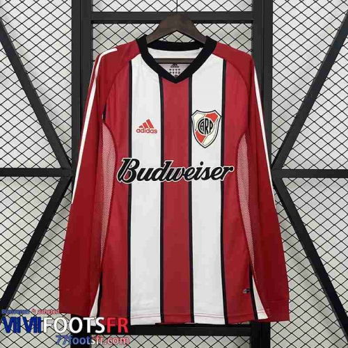 Retro Maillot De Foot River Plate Exterieur Homme Manche Longue 03 04 FG676