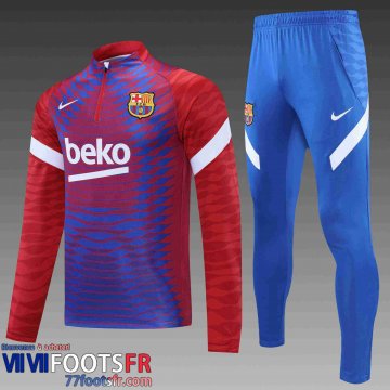 Survetement Foot Barcelone Homme rouge Bleu 2021 2022 TG47