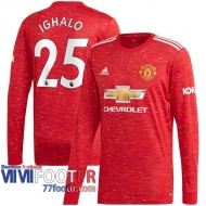 Maillot de foot Manchester United Odion Ighalo #25 Domicile Manches longues 2020 2021