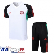 Survetement T Shirt Manchester United Blanc Homme 2023 2024 TG934