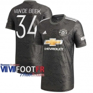 77footfr Manchester United Maillot de foot Van De Beek 34 Exterieur 20-21