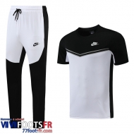 Survetement T Shirt Sport blanc noir Homme 2022 2023 TG477