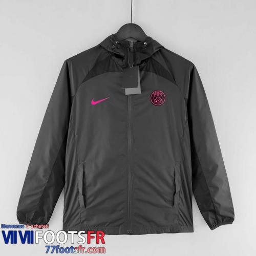 Coupe Vent - Sweat a Capuche PSG Noir Homme 2022 2023 WK151