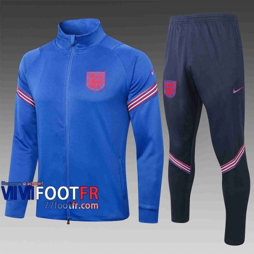 Veste de foot Angleterre 2020 2021 bleu A331#