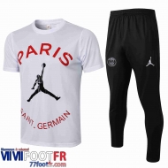 Survetement Foot T-shirt PSG blanc 2021 2022 PL07