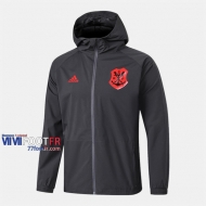 Boutique Veste Foot Coupe-Vent Flamengo Noir Rouge 2019/2020 Nouveau Promo