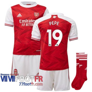 Maillot de foot Arsenal Pepe #19 Domicile Enfant 2020 2021
