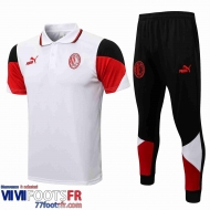 Polo foot AC Milan Homme blanche 2021 2022 PL107