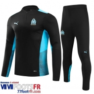 Survetement de Foot Olympique De Marseille le noir Homme 2021 2022 TG119