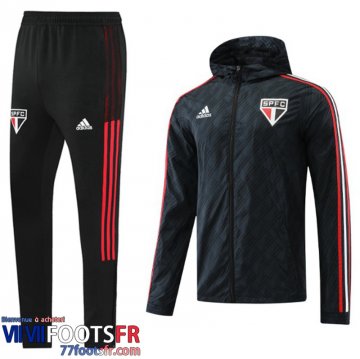 Coupe Vent - Sweat a Capuche Sao Paulo noir Homme 2022 2023 WK106