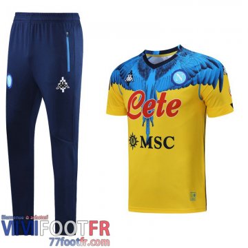T-shirt SSC Naples Bleu jaune Uomo 2021 2022 PL98