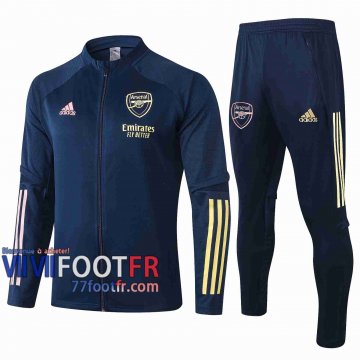 77footfr Arsenal Survetement Foot Enfant - Veste Bleu foncé 20-21 E480