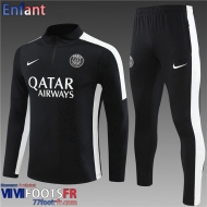 Survetement de Foot PSG noir Enfant 2023 2024 TK602