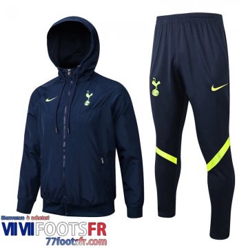 Coupe Vent - Sweat a Capuche Tottenham Hotspur bleu marine Homme 2021 2022 WK67