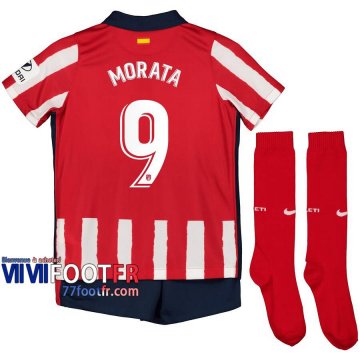 Maillot de foot Atletico Madrid Morata #9 Domicile Enfant 2020 2021