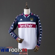 Retro Maillot De Foot Manchester City Exterieur Homme Manche Longue 97 98 FG1116