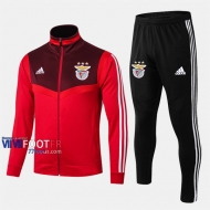 Parfait Ensemble Veste Survetement Foot S.L FC Benfica Rouge Slim 2019 2020 Nouveau