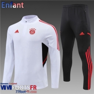 Survetement de Foot Bayern Munich Blanc Enfant 2022 2023 TK360