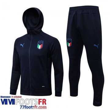 Veste Foot - Sweat A Capuche Italie bleu Homme 21 22 JK287