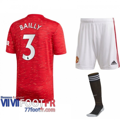 Maillot de foot Manchester United Eric Bailly #3 Domicile Enfant 2020 2021