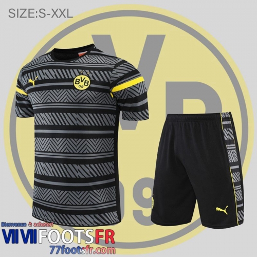 T-Shirt Dortmund gris noir Homme 2022 2023 PL592