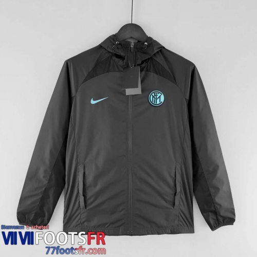 Coupe Vent - Sweat a Capuche Inter Milan Noir Homme 2022 2023 WK169