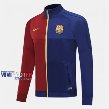 Magasins Veste Foot Barcelone FC Rouge Bleu 2019/2020 Nouveau Promo