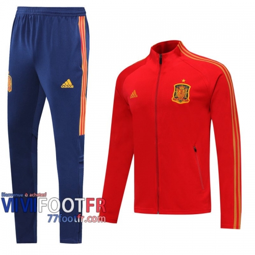 77footfr Veste Foot Espagne rouge - Sangles 2020 2021 J03