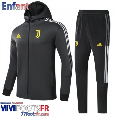 Veste Foot Juventus noir Enfant 21 22 TK212  Veste Foot Juventus noir Enfant 21 22 TK212