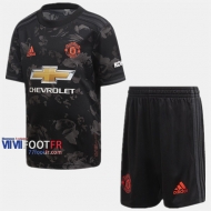 Ensemble Maillot Manchester United Enfant Third 2019-2020 Personnalisé :77Footfr