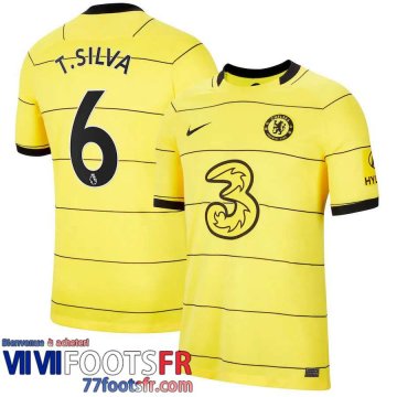 Maillot De Foot Chelsea Extérieur Homme 21 22 # T. Silva 6