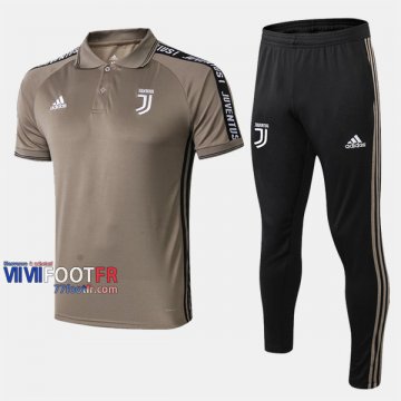 Ensemble De Polo Foot Juventus Turin Costume Manche Courte Retro Jaune 2019/2020 Nouveau