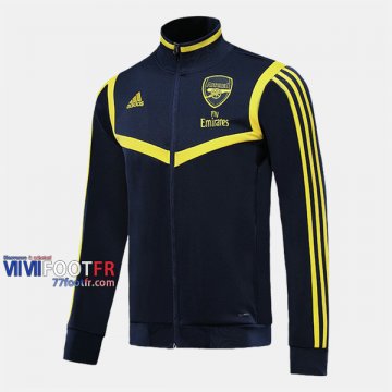 Boutique Veste Foot Arsenal Noir/Jaune 2019/2020 Nouveau Promo