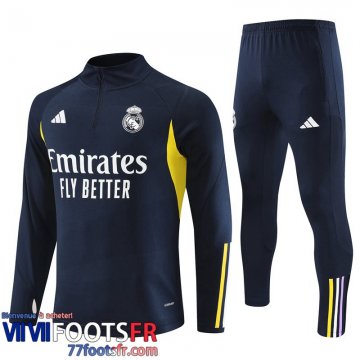 Survetement de Foot Real Madrid bleu marine Homme 2023 2024 TG860