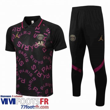 Polo foot PSG Paris le noir Homme 21 22 PL205