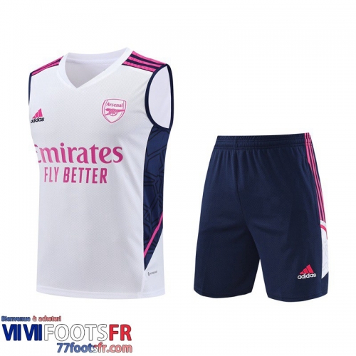 Survetement Sans manches Arsenal Blanc Homme 2023 2024 TG794